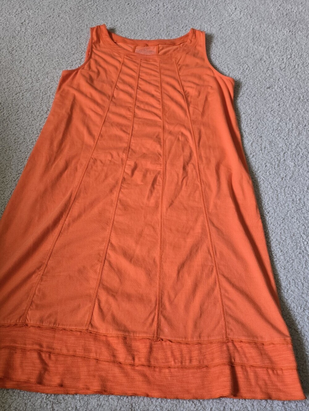Neon Buddha Orange Cotton Sleeveless Dress Womens Size Medium